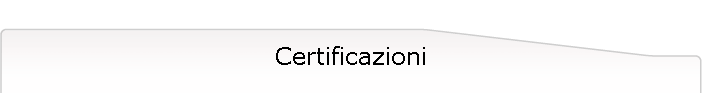 Certificazioni